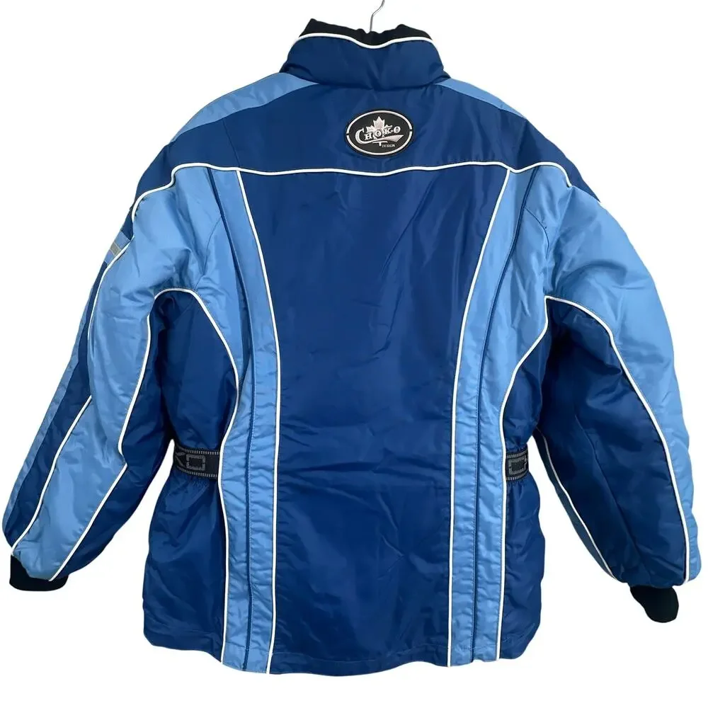 VTG Y2K Choko Trail Star Ski Jacket Womens L Blue Snowmobile Gorpcore Snowboard